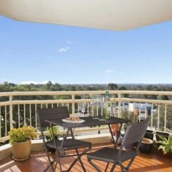 Relaxdays Tavolo Pieghevole Da Giardino, Aspetto Legno, Tavolo Rettangolare Balcone, Plastica, 75x77,5x48,5 Cm, Marrone -Giardino di Lusso 51980378 3