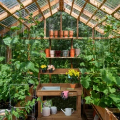 Relaxdays Tavolo Da Lavoro Per Giardinaggio, Ruote, Vasca, Cassetto, Ganci, Legno E Plastica, HLP 120x97x49 Cm, Marrone -Giardino di Lusso 51982633 5