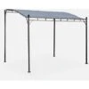 Pergola 3 X 2,5m - Brestum - Telo Grigio - Pergola A Parete -Giardino di Lusso 52444864 1
