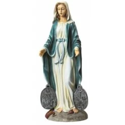 Design Toscano KY914 Medaglia Miracolosa Madonna Sacro Giardino Statua, Multicolore