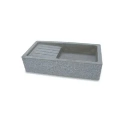 ACQUAIO ETNA 80X40XH20CM GRIGIO BARDIGLIO IN LAVATO