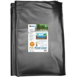 SUPERFISH TELO PVC NERO ATOSSICO ANTI UV LAGHETTO GIARDINO SPESSORE 0,5 MM 4X4 M