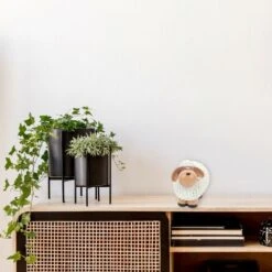 Relaxdays Pecorella Decorativa Da Giardino, Statua In Poliresina, Per Esterni Ed Interni, HLP 15,5 X 20 X 11 Cm, Bianco -Giardino di Lusso 52818817 5