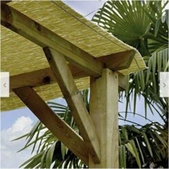 PERGOLA PERGOLATO GAZEBO IN LEGNO TETTOIA DA GIARDINO COPERTURA 3x3 MT 516 ST -Giardino di Lusso 52881313 3