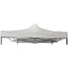 Rebecca Mobili Telo Copertura Tetto Gazebo Bianco Poliestere Impermeabile 3x3