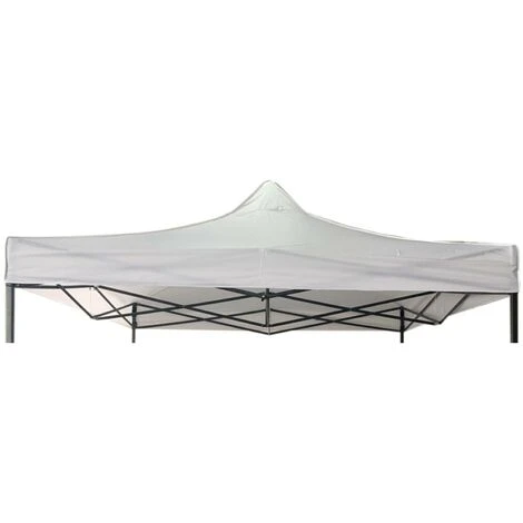 Rebecca Mobili Telo Copertura Tetto Gazebo Bianco Poliestere Impermeabile 3x3 3 Rebecca Mobili Telo Copertura Tetto Gazebo Bianco Poliestere Impermeabile 3x3