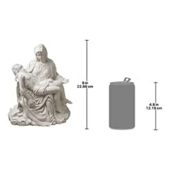 Design Toscano PD1903 Statua In Marmo Sintetico La Pietà, Grande, Bianco -Giardino di Lusso 53499303 3