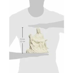 Design Toscano PD1903 Statua In Marmo Sintetico La Pietà, Grande, Bianco -Giardino di Lusso 53499303 4