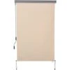 Outsunny Tenda Avvolgibile Parasole Con Manovella, Installazione A Muro O Soffitto, 120x200cm, Beige -Giardino di Lusso 53816640 1