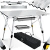 KESSER® Tavolo Da Campeggio Pieghevole Tavolo Pieghevole Tavolo Da Campeggio Con Telaio In Alluminio Piano Del Tavolo Arrotolabile Tavolo Pieghevole Con Regolazione Dell'altezza Incl. Borsa Da Traspor -Giardino di Lusso 54665578 1