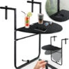 KESSER® Tavolo Sospeso Per Balcone Pieghevole Tavolo Per Balcone Da Appendere Tavolo Sospeso Per Balcone, Tavolo Pieghevole Regolabile In Altezza In 3 Fasi Ringhiera Per Balcone Resistente Alle Intemp -Giardino di Lusso 54665587 1