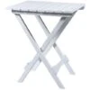 Tavolo Pieghevole Bianco Da Giardino Roxy - 45x52x60 Cm. -Giardino di Lusso 55898651 1