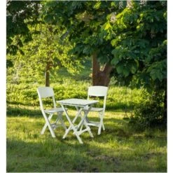 Tavolo Pieghevole Bianco Da Giardino Roxy - 45x52x60 Cm. -Giardino di Lusso 55898651 4