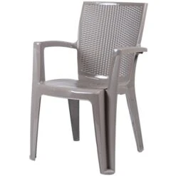 Sedia Da Esterno Comfort Giava Colore Taupe.