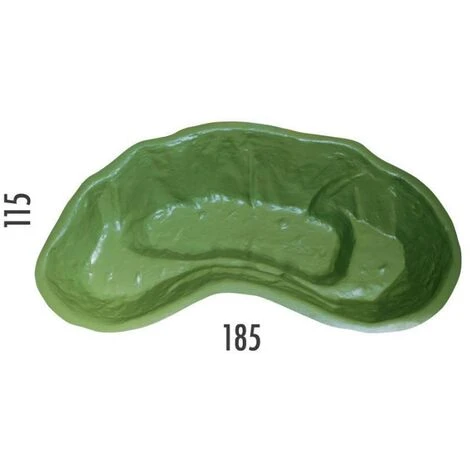 Laghetto Da Giardino Nemi Da Litri 270 Dimensioni 185x115xh36 Cm 4 Laghetto Da Giardino Nemi Da Litri 270 Dimensioni 185x115xh36 Cm - immagine 2