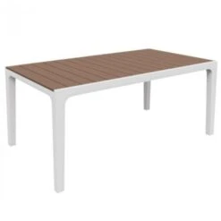 TAVOLO IN RESINA DA GIARDINO EFFETTO LEGNO KETER HARMONY 160x90 + SEDIE 32304V TAVOLO + 4 SEDIE (32304/4) -Giardino di Lusso 56137003 3
