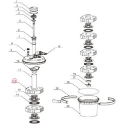Pezzo Di Ricambio: Spugna Blu Per Filtri A Pressione Stagni SunSun CPF-280 / CPF-380 / CPF-500 -Giardino di Lusso 5706028 3
