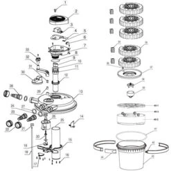 Pezzo Di Ricambio: Spugna Blu Per Filtri A Pressione Per Stagni SunSun CPF-5000 -Giardino di Lusso 5706038 3
