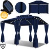KESSER® - Padiglione 3x4m Comprese Pareti Laterali Con Cerniere, Tendone Per Feste Quadrato Tenda Per Feste Tenda Da Giardino Gazebo Tenda Da Giardino Di Lusso Padiglione Da Giardino Navyblau (de)