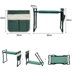 Randaco Sgabello Da Giardino Kniebank Con Ginocchio Eva Per Lavoro Intorno Alla Casa E Giardino Da Giardino Da 150 Kg Di Giardino Resiliente -Giardino di Lusso 57705567 5