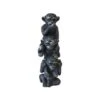 N/A STATUETTA NERA H31CM DELLE 3 SCIMMIE DI SAGGEZZA -Giardino di Lusso 57815216 1