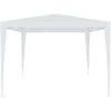Gazebo 3 X 3 Metri Struttura In Acciaio Copertura In PE 110 Gr/m² Impermeabile Idrorepellente Resistente Raggi Solari UV Tenda Ombrellone Per Fiere Pic Nic Campeggio Esterno Giardino Piscina Bianco -Giardino di Lusso 57911408 1