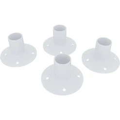 Gazebo 3 X 3 Metri Struttura In Acciaio Copertura In PE 110 Gr/m² Impermeabile Idrorepellente Resistente Raggi Solari UV Tenda Ombrellone Per Fiere Pic Nic Campeggio Esterno Giardino Piscina Bianco -Giardino di Lusso 57911408 5