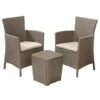 Keter Set 3 Pezzi Salotto Iowa Balcony Cappuccino K224883k587kk -Giardino di Lusso 58115050 1