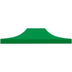 Telo Di Copertura Superiore Per Gazebo 3x4,5 Mt. Copertura Di Ricambio In Trama Oxford Rivestita In PVC. Impermeabile E Resistente Ai Raggi UV. Colore Verde