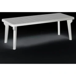 TAVOLO BERGEN BICA IN POLIPROPILENE ALLUNGABILE COLORE BIANCO