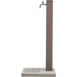 Fontana Da Giardino Con Rubinetto E Base In Cemento Colore Tortora H91 Cm -Giardino di Lusso 58699072 5