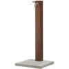 Fontana Da Giardino Con Rubinetto E Base In Cemento Colore Marrone Ruggine H91 Cm