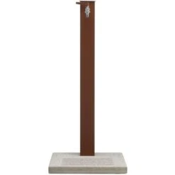 Fontana Da Giardino Con Rubinetto E Base In Cemento Colore Marrone Ruggine H91 Cm -Giardino di Lusso 58699174 3