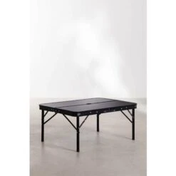 SKLUM Tavolo Da Campeggio Rettangolare Pieghevole E Regolabile In MDF E Alluminio (90x60 Cm) Maule Nero -Giardino di Lusso 58810818 3