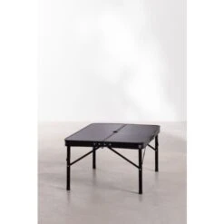 SKLUM Tavolo Da Campeggio Rettangolare Pieghevole E Regolabile In MDF E Alluminio (90x60 Cm) Maule Nero -Giardino di Lusso 58810818 4