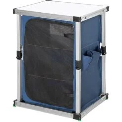 Mobile Cucina Da Campeggio Armadietto Pieghevole In Metallo E Tessuto 3 Ripiani -Giardino di Lusso 59328965 5