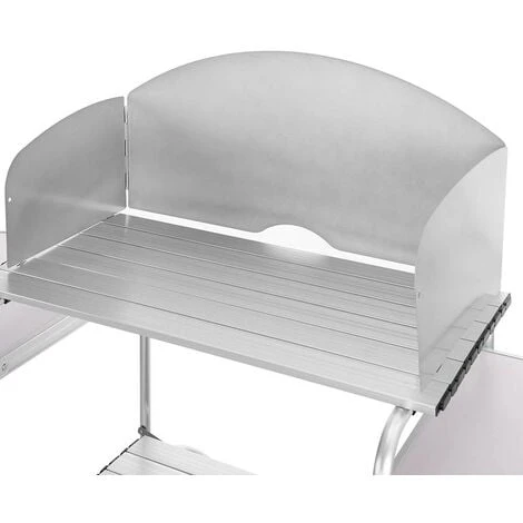 Cucina Da Campeggio Pieghevole In Alluminio Con Cucinotto Con Paravento Nero 6 Cucina Da Campeggio Pieghevole In Alluminio Con Cucinotto Con Paravento Nero - immagine 4