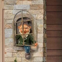 HIASDFLS Statua Di Gnomo Da Giardino Interessante Decorazione Dell'albero Da Giardino, Decorazione Del Portico Del Prato Del Patio -Giardino di Lusso 59384957 5