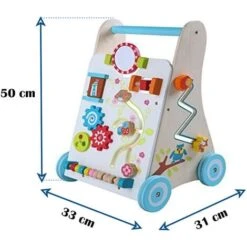 Un Colorato Girello In Legno Per I Primi Pasi - Multi-attività -Giardino di Lusso 60094128 4