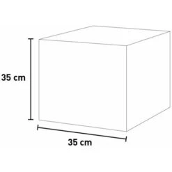 Cubo Espositore Negozio Pouf Tavolino Giardino Bar Terrazza Icekub Dimensione: 35 X 35 -Giardino di Lusso 60498794 4