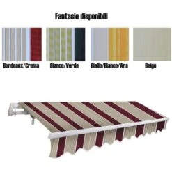 TENDA DA SOLE AVVOLGIBILE A SBRACCIO CM.300X200 ColoreBEIGE