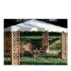 TOP TELO COPERTURA DI RICAMBIO GAZEBO 3X3 MT MAXIMA CON FIORIERA COLORE ECRU' -Giardino di Lusso 62620559 1