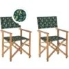 Set Di 2 Sedie Da Regista Per Giardino In Legno Chiaro Grigio E Olive Verde Cine 1 Set Di 2 Sedie Da Regista Per Giardino In Legno Chiaro Grigio E Olive Verde Cine -Giardino di Lusso 62944111 1