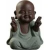 Statua Di Buddha In Miniatura In Ceramica Cute Tea Pet Monk Statue Crafts Mini Ornament Buddha Figurine Home Table Decoration
