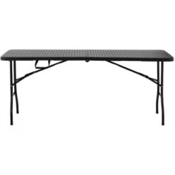 Tavolo Pieghevole Nero Da Esterno Tavolo Richiudibile Grande 150 Kg 11 Tavolo Pieghevole Nero Da Esterno Tavolo Richiudibile Grande 150 Kg -Giardino di Lusso 65341176 5