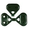 50 GANCI PER RETE OMBREGGIANTE - GANCIO IN PVC VERDE A CLIPS