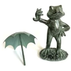 Statua Rana Ombrellone Da Giardino, Decorazione Per Interni Ed Esterni -Giardino di Lusso 67411008 4