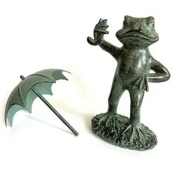 Statua Rana Ombrellone Da Giardino, Decorazione Per Interni Ed Esterni -Giardino di Lusso 67411008 5