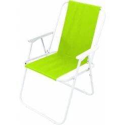 Poltrona Pieghevole Campeggio Oxford Verde Lime Per Spiaggia Mare Piscina Giardino