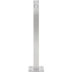 Fontanella D'acqua A Colonna Con Rubinetto In Acciaio Inox Quadrata 5x5x65 Cm -Giardino di Lusso 68540346 2